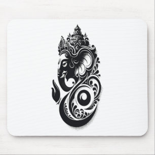 Ganesha, Spiritual Hindu Ganesh Indian Yoga God, M Mouse Mat