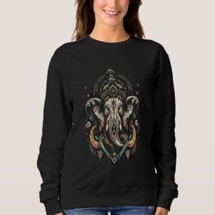 Ganesha, Spiritual Hindu Ganesh Indian Yoga god, M Sweatshirt