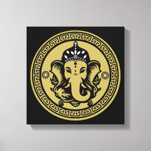 Ganesha Themed Hindu Art Print