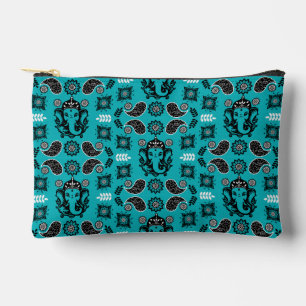 Ganesha Themed Hindu Art Print Accessory Pouch