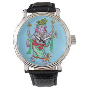 Ganesha Wall Clock Watch