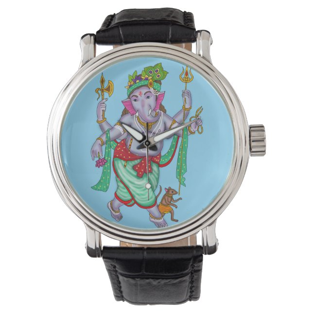 Ganesha Wall Clock Watch (Front)