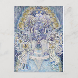 Ganesha Wealth Blessing Postcard