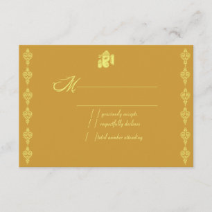Ganesha Wedding RSVP Cards