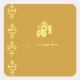 Ganesha Wedding Stickers