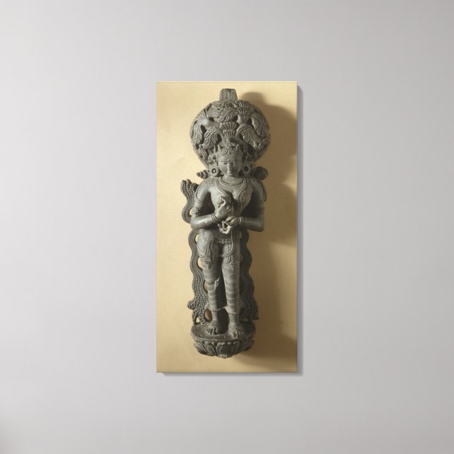 Ganga, goddess who personifies the sacred River Ga Canvas Print (Front)