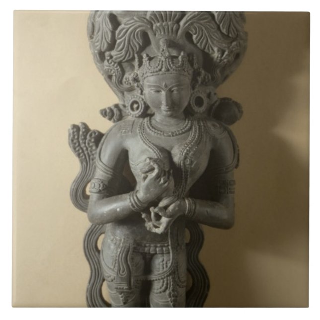 Ganga, goddess who personifies the sacred River Ga Tile (Front)