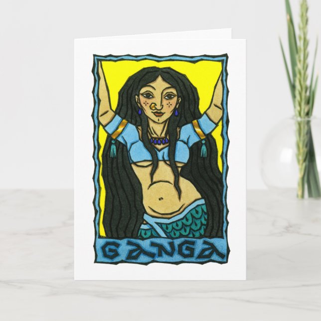Ganga Greeting Card (Front)