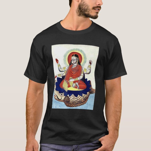 Ganga  Hindu Goddess Hinduism India Indian River G T-Shirt (Front)