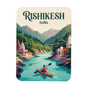 Ganges River Rishikesh India Magnet