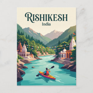 Ganges River Rishikesh India Postcard