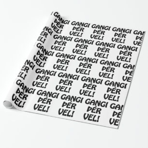 GANGI ÞÉR VEL! GOOD LUCK! Icelandic Language Wrapping Paper