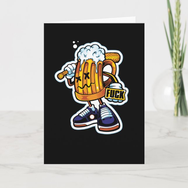 Gangsta Beer Card (Front)