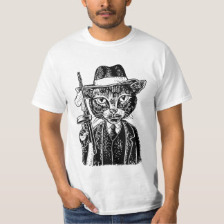 Gangsta cat gun  T-Shirt