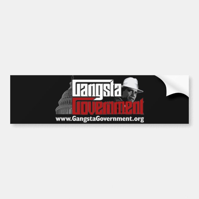 Gangsta Government Bumper Sticker (Front)