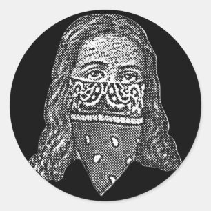 Gangsta Jesus Classic Round Sticker