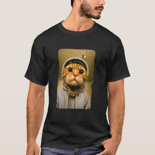 Gangsta Kitty Gangster Cat Meme Funny Cats Gang Hu T-Shirt