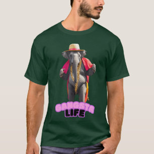 Gangsta Life Elephant vintage T-Shirt