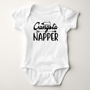 Gangsta Napper Rap Baby Humour Bodysuit