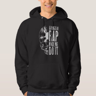 Gangsta Rap Made Me Do It Vinyl Record  Gothic Sku Hoodie