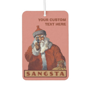 Gangsta Santa custom car air freshner Car Air Freshener