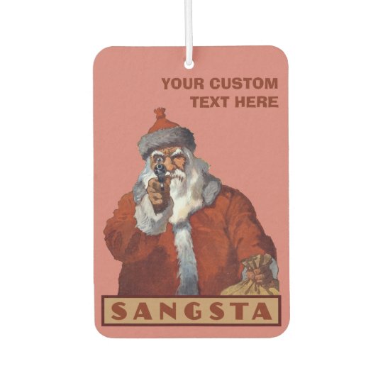 Gangsta Santa custom car air freshner Car Air Freshener