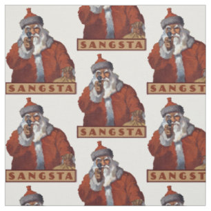 Gangsta Santa custom fabric