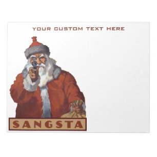 Gangsta Santa note pads