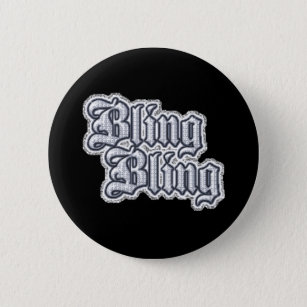 Gangsta Thug Bling Glitter Graphic Comments   Grap 6 Cm Round Badge