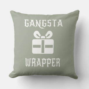 Gangsta Wrapper Christmas Funny Gift Cushion