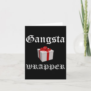 Gangsta Wrapper Christmas In July T Shirts Card