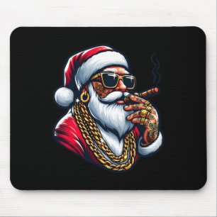 Gangsta Wrapper Funny Cool Santa Gangster Pajama C Mouse Mat