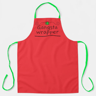 Gangsta Wrapper Holiday Apron