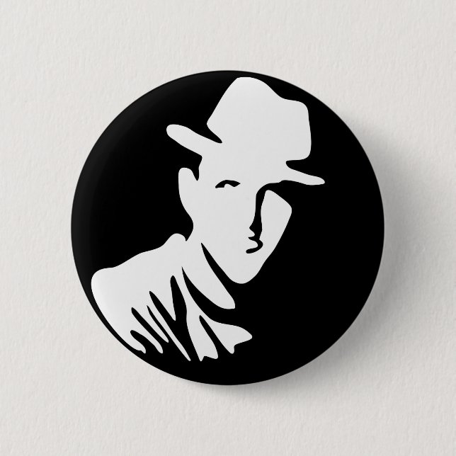 gangster 6 cm round badge (Front)
