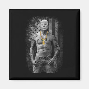 Gangster Anti Liberal Pro Trump Republican Premium Magnet