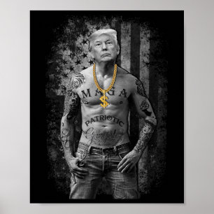 Gangster Anti Liberal Pro Trump Republican Premium Poster