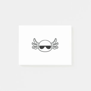 Gangster Axolotl Shades Funny Fish Funny Post-it Notes
