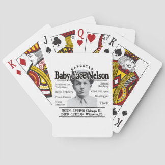 Gangster Baby Face Nelson Playing Cards