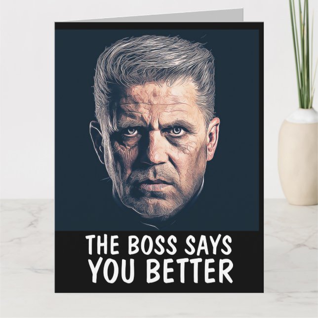 GANGSTER BIRTHDAY MAFIA GREETING CARDS (Front)