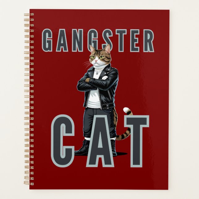 Gangster Cat Bad Boy Planner (Front)