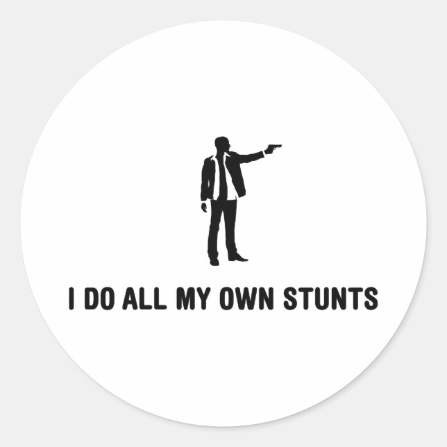 Gangster Classic Round Sticker (Front)