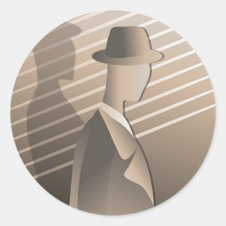 Gangster Classic Round Sticker