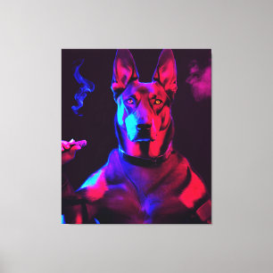 gangster dog canvas print