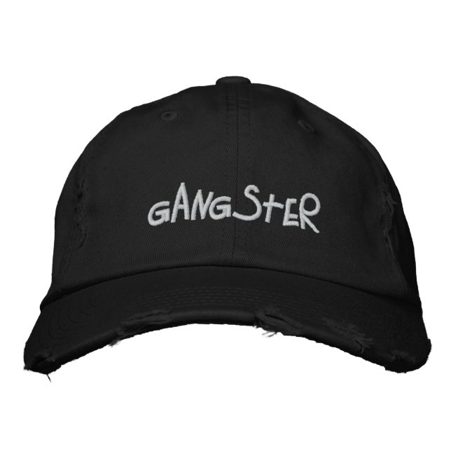 GANGSTER EMBROIDERED HAT (Front)