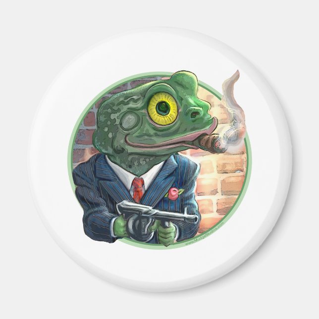 Gangster Frog Magnet (Front)