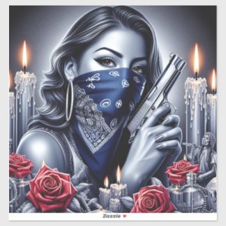 Gangster Girl Hip Hop chicano art Design