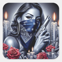 Gangster Girl Hip Hop chicano art Design