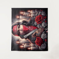 Gangster Girl Hip Hop chicano art graphic