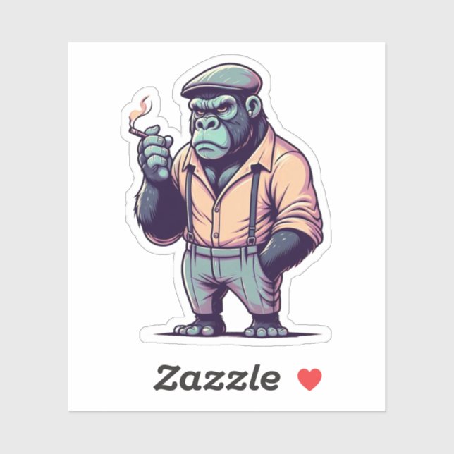 gangster gorilla,crazy animals (Sheet)