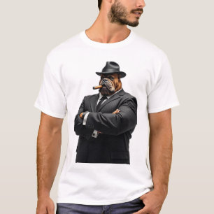 Gangster Kingpin Brutus The Bulldog Mafia Style T-Shirt